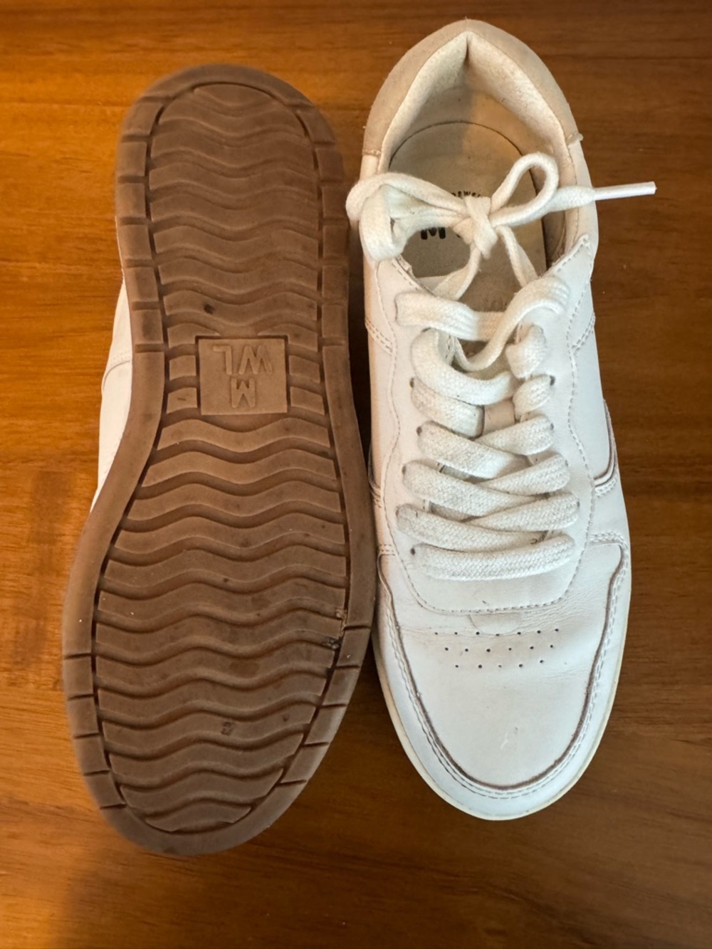 Madewell MWL Women’s 8.5 Leather Sneakers Court Shoes - Picture 4 of 4